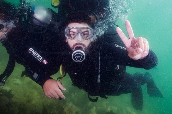 Escola de mergulho para iniciantes